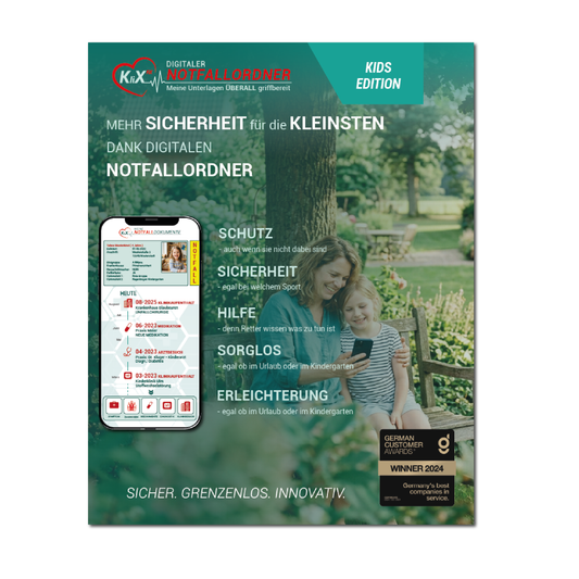 KliXFiX Kids Edition – Notfallordner für Kinder