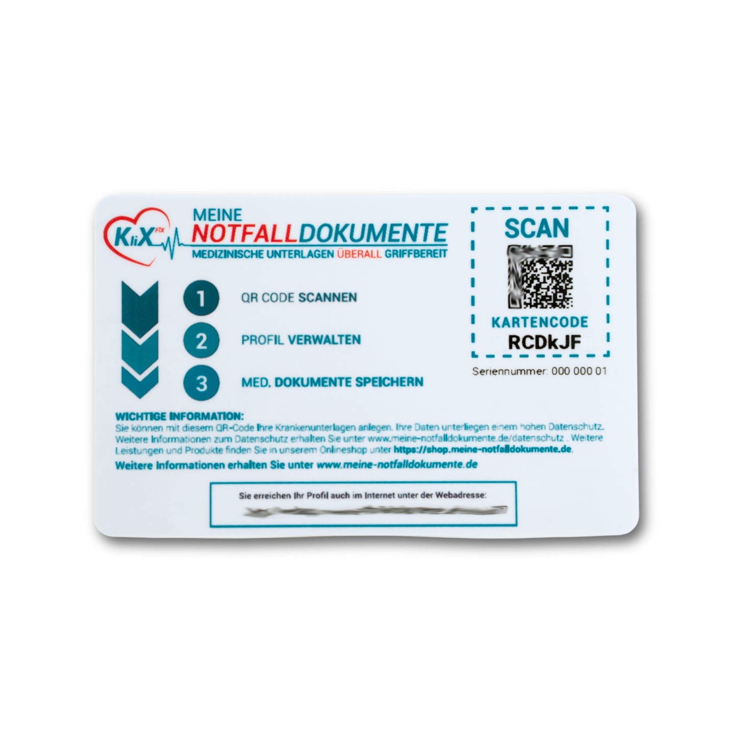 KliXFiX Basic - Notfalldokumente Notfallordner – Patientenverfügung, Vorsorgevollmacht, Arztbriefe und Befunde sicher speichern